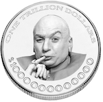 Platinum Coin with Dr. Evil on it